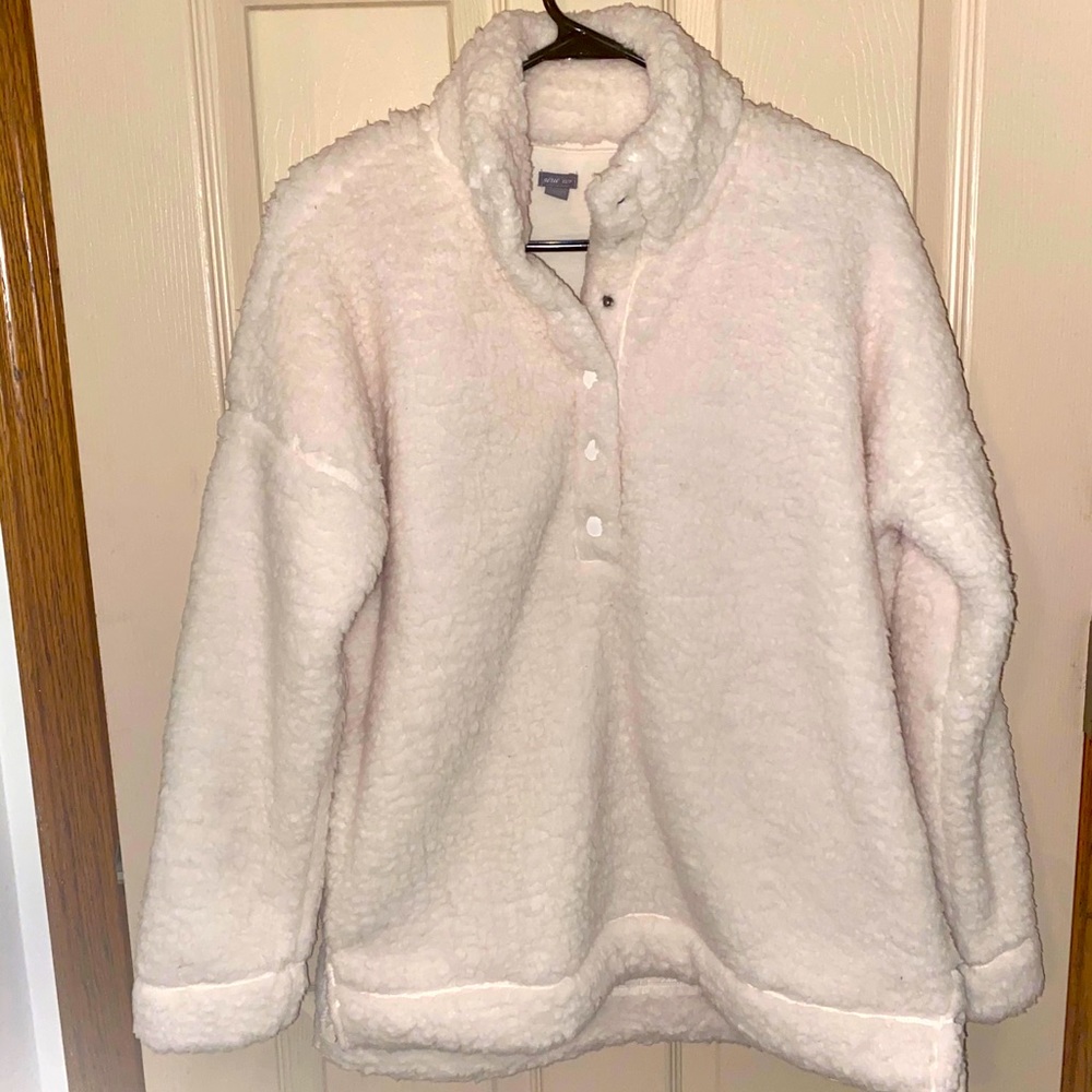 Aerie by American Eagle Sherpa Half Button